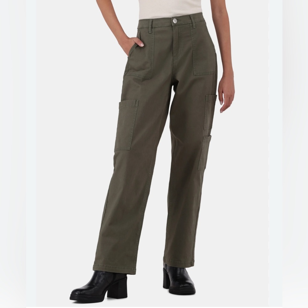 Nicole Miller Vintage Army Olive Cargo Pants